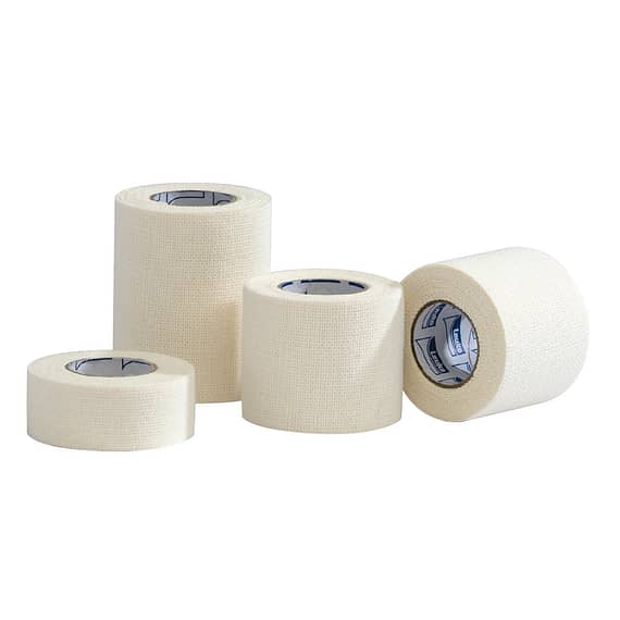 Leukoband Elastic Adhesive Bandage-EAB is designed for professional sports use. Leukoband provides a firm secure strapping for stability to a joint without feeling bulky. available in 2.5cm, 5cm, 7.5cm Leukoband Elastic Adhesive Bandage x 4.5m