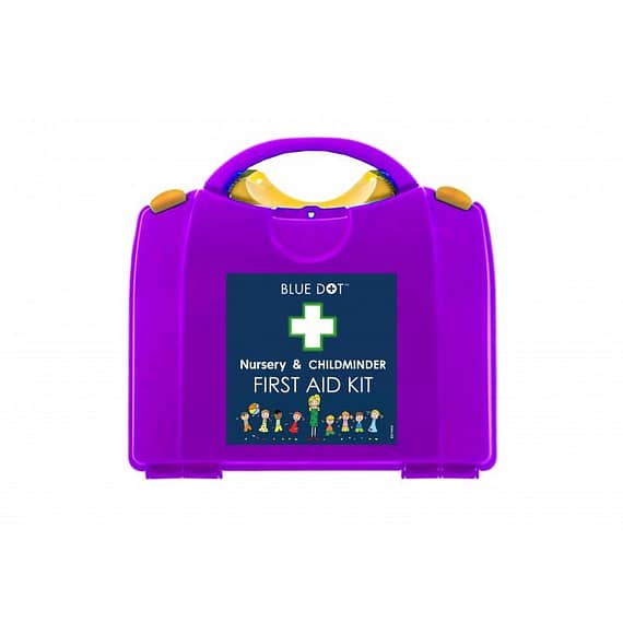 Child Minder and Nursery First Aid Kit is an essential kit for all childminders, nannies, nurseries, and playgroups. Contents include a selection of dressings and plasters, including finger dressings for protecting injured fingers to ensure that minor first aid emergencies can be dealt with quickly and effectively. Supplied in a durable plastic case.