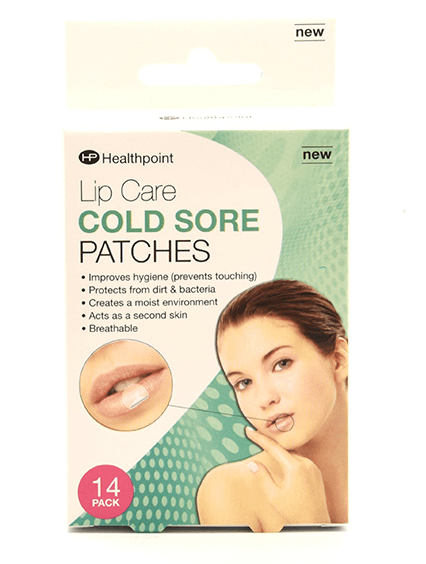 Cold Sore Patches 14pk Description Lip Care Cold Sore Patches have been specially formulated to help protect and heal your cold sore. Make-up or lipstick can be applied on top to instantly hide. Note that cream or lipstick should not be applied under the patch as this can reduce its adhesive ability Available in Pack Size:14 Patches