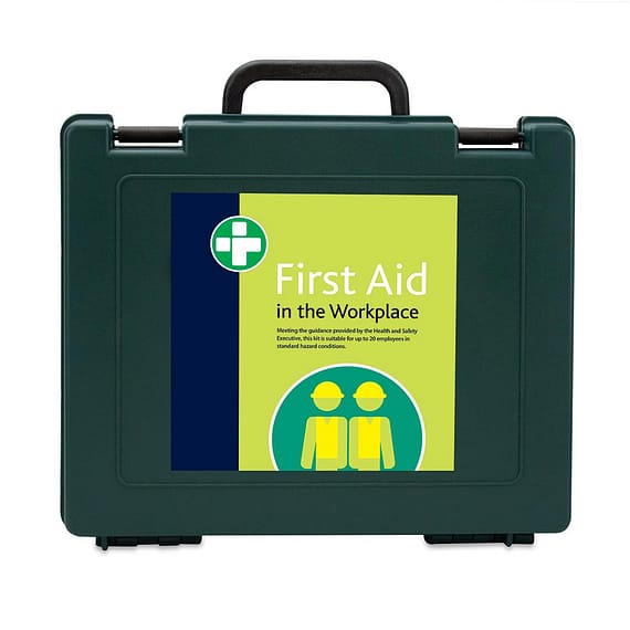 HSE Approved First Aid Kit for 20 people in a workplace with standard hazard conditions.
